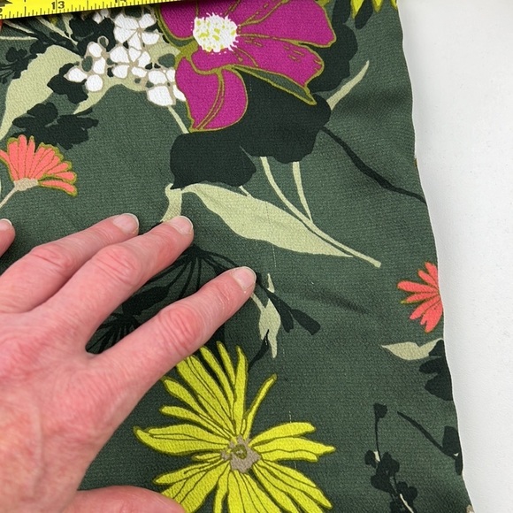 Banana Republic Green Floral Sleeveless Dillon Shirt - Picture 5 of 10